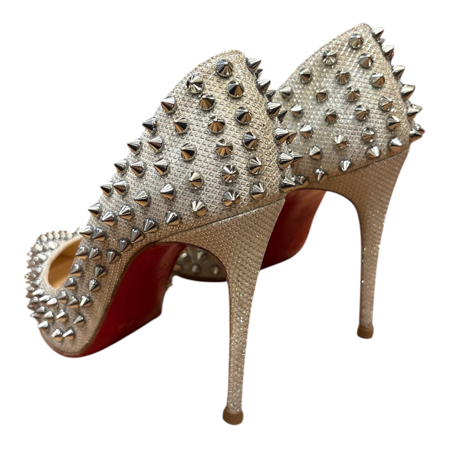 Christian Louboutin Follies Strass Spiked Pumps