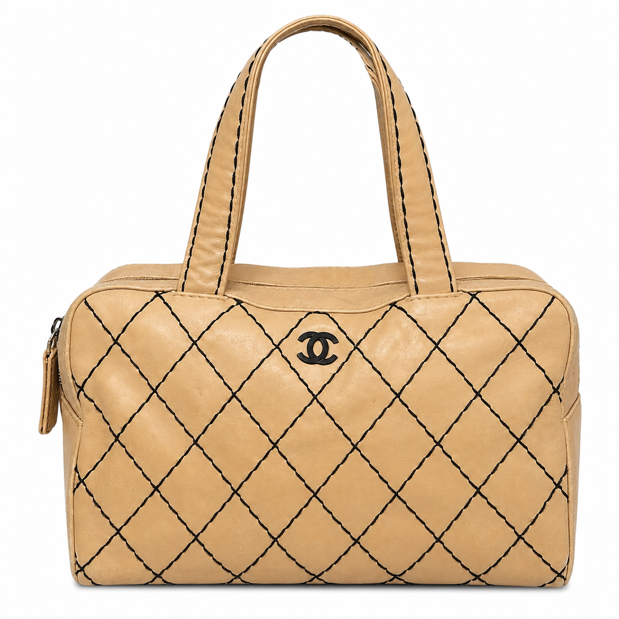 Chanel Cambon Ligne Bowler Bag – Beige Quilted Lambskin Leather