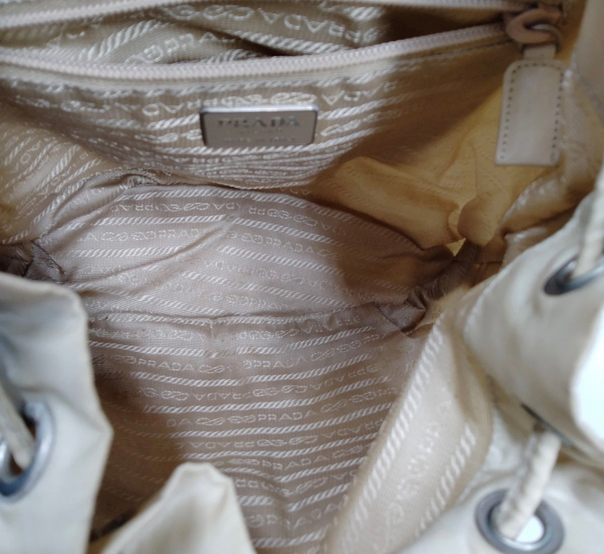 RARE VINTAGE PRADA TESSUTO DOUBLE POCKET BACKPACK