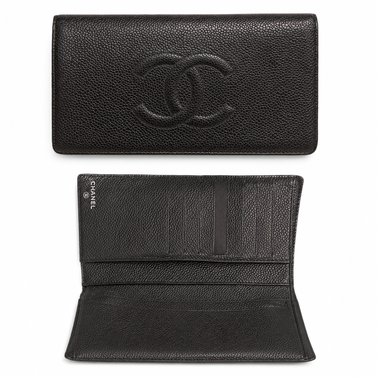 Chanel Timeless CC Caviar Leather Long Wallet – Black