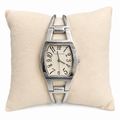 Anne Klein Silver-Tone Bangle Watch