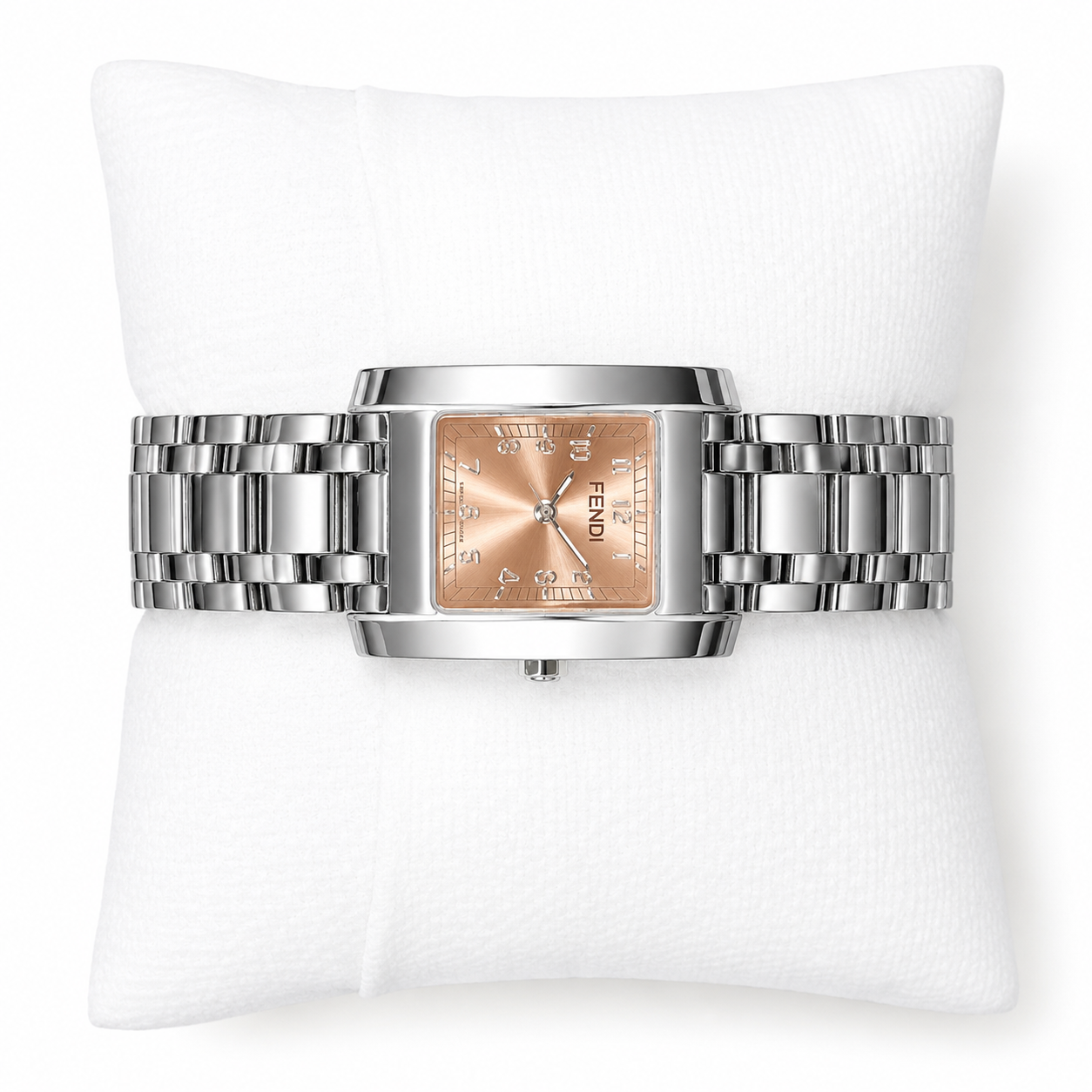 Fendi Stainless Steel Rectangular Quartz Watch