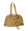Saint Laurent Muse Leather Satchel Bag – Beige with Gold Hardwa