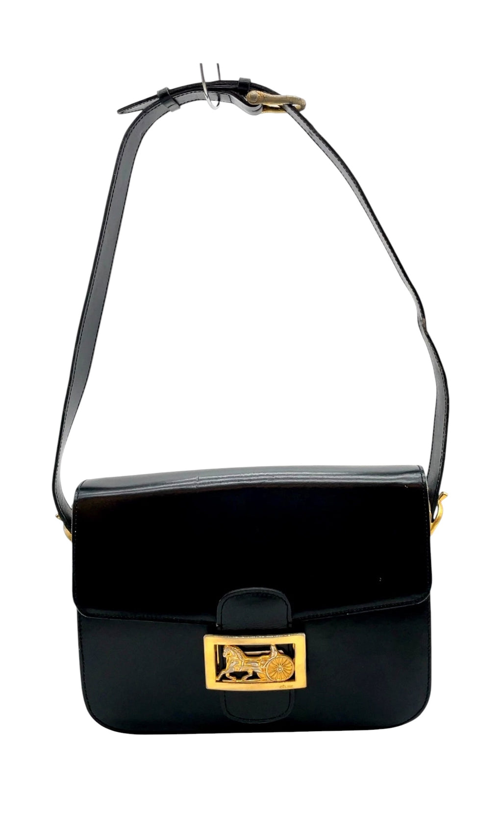 Vintage Celine Carriage Box Shoulder Bag