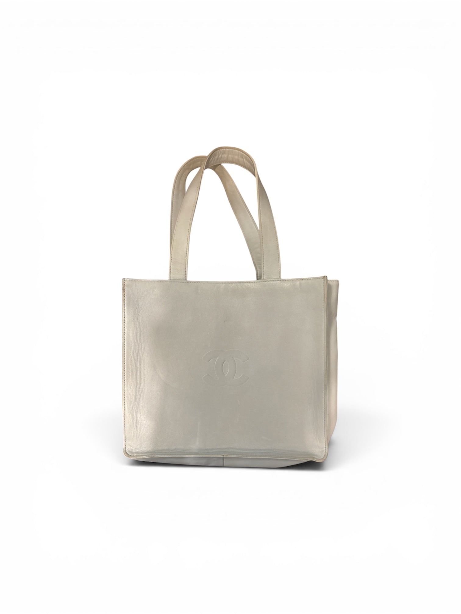 Chanel CC Leather Tote Bag – Light Blue