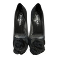 Chanel Camellia Peep Toe Pumps Size EU 37