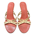 Bottega Veneta Leather Wedge Slide Sandals Size