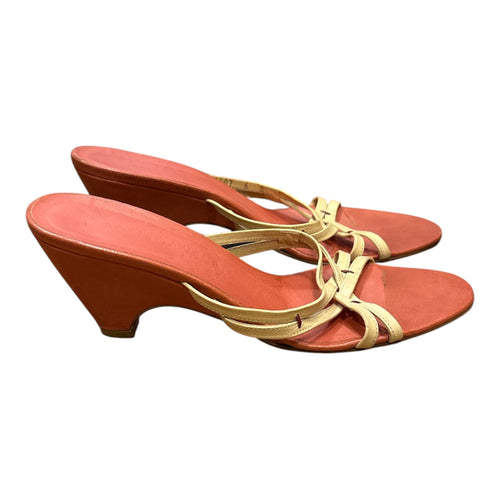 Bottega Veneta Leather Wedge Slide Sandals Size