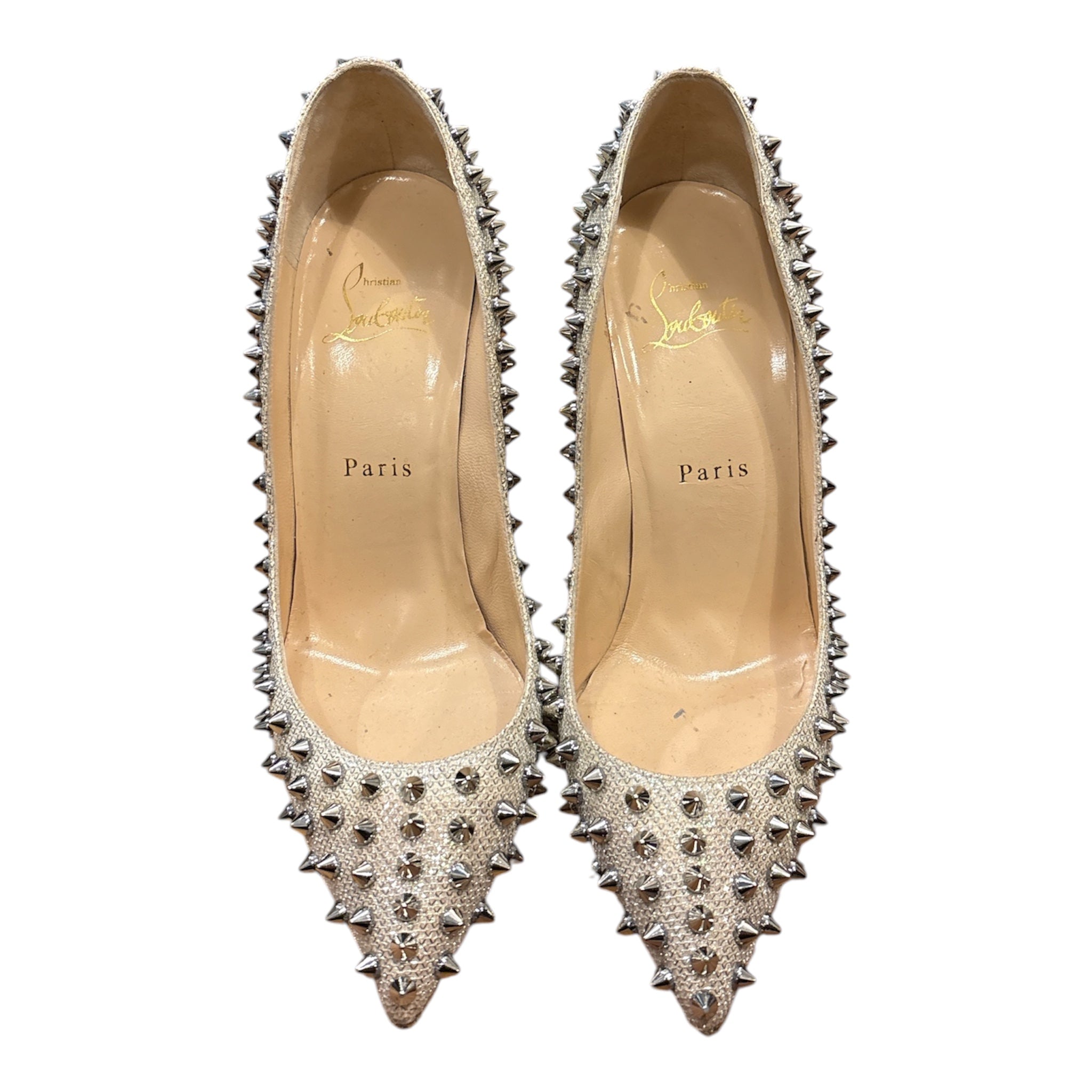 Christian Louboutin Follies Strass Spiked Pumps