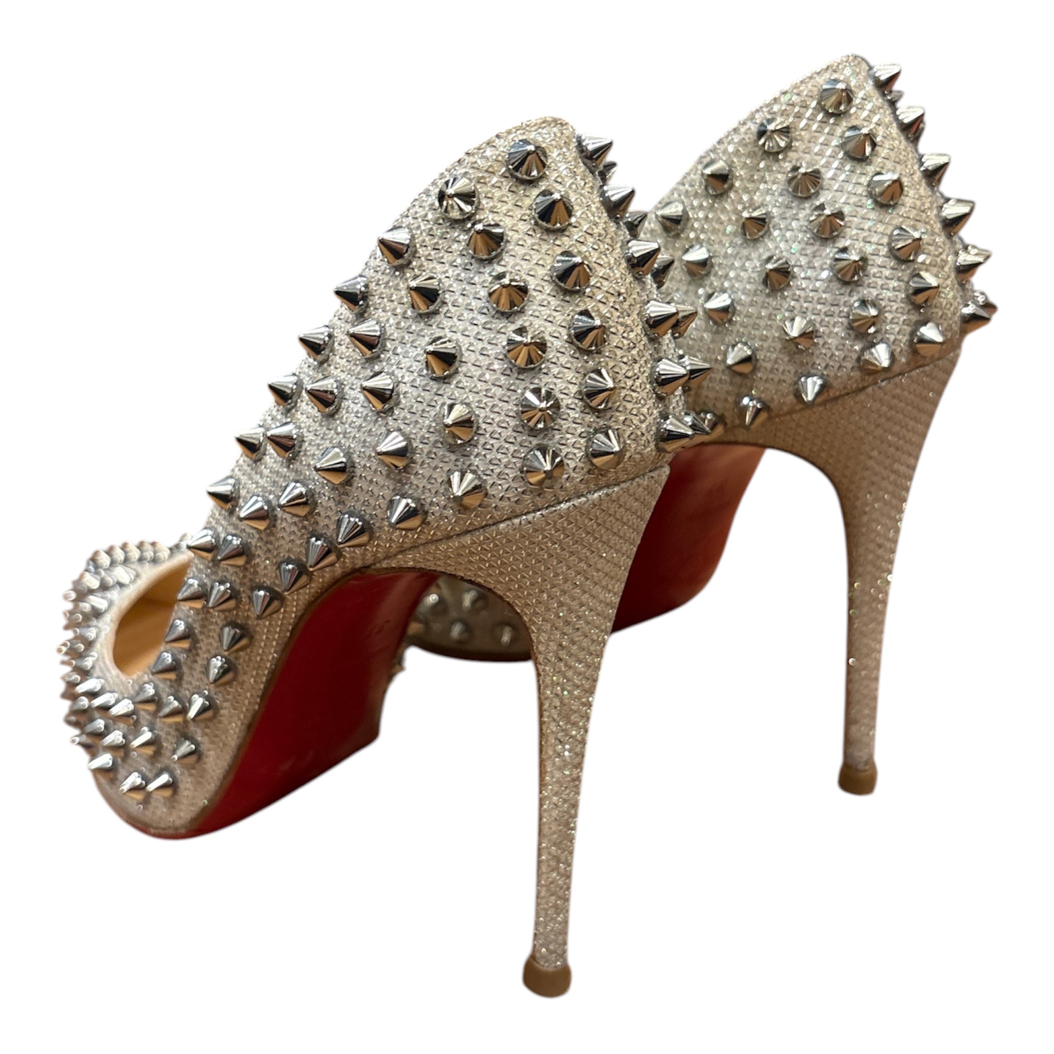 Christian Louboutin Follies Strass Spiked Pumps
