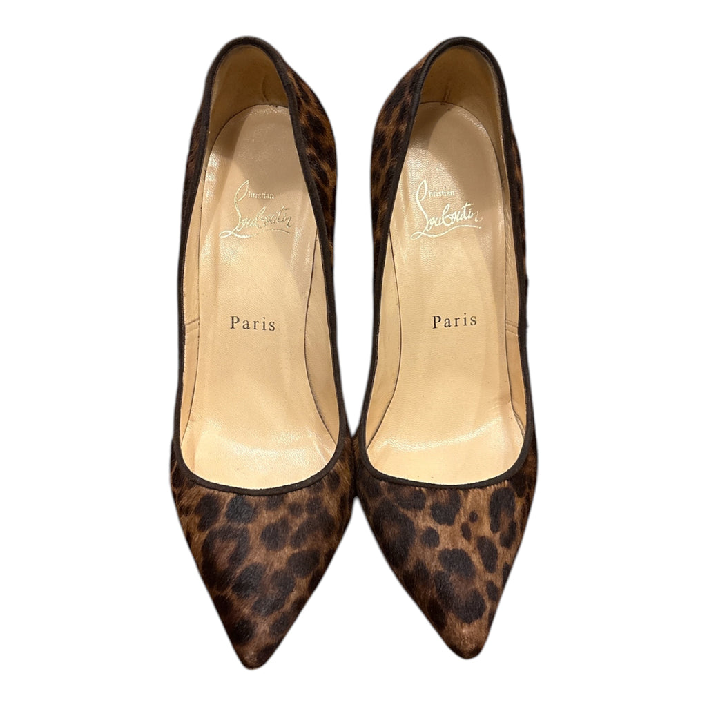 Christian Louboutin Pigalle Leopard Calf Hair Pumps