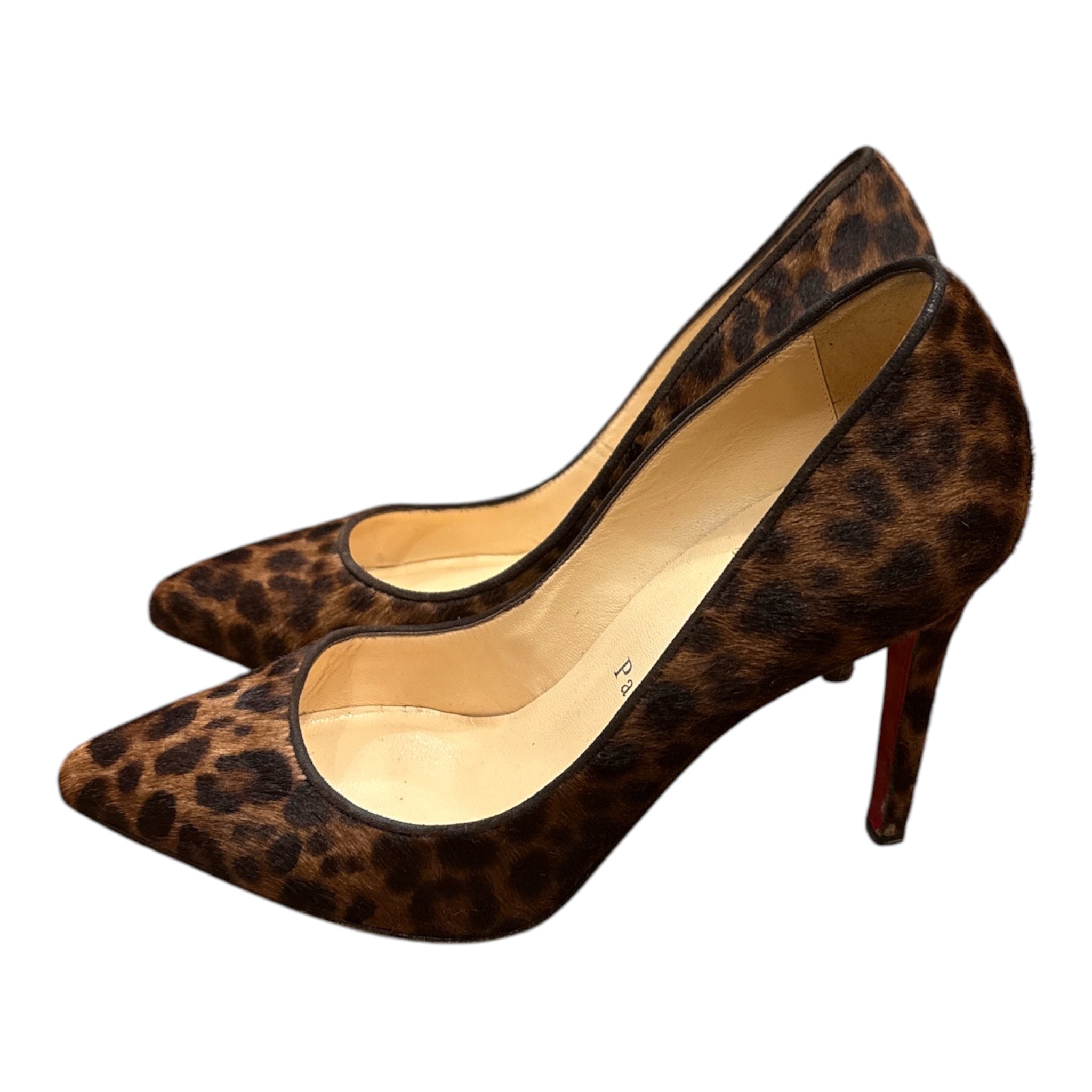 Christian Louboutin Pigalle Leopard Calf Hair Pumps