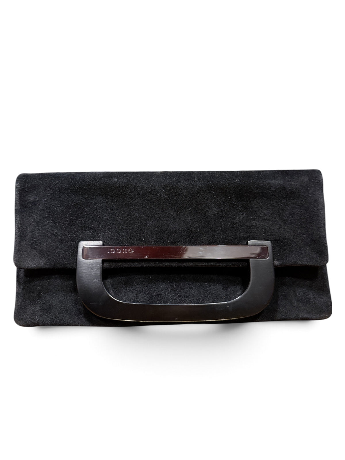 BK Gucci Vintage Tom Ford Era Suede Clutch Bag