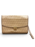 Fendi Vintage Zucca Canvas Clutch Bag