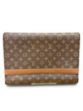 BK Louis Vuitton Monogram Canvas Foldover Clutch / Document Case