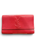 Saint Laurent Belle De Jour Stitched YSL Leather Clutch Bag