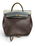 Hermes Vintage Herbag A Dos Backpack Navy Blue