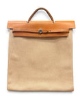 Vintage Herbag Tote Beige Canvas