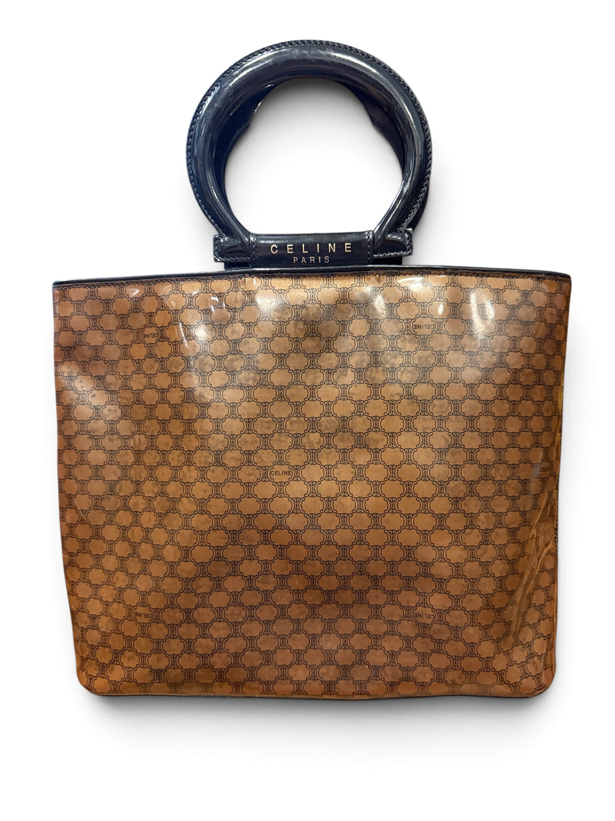 BK Celine Vintage Macadam Vinyl Tote Bag
